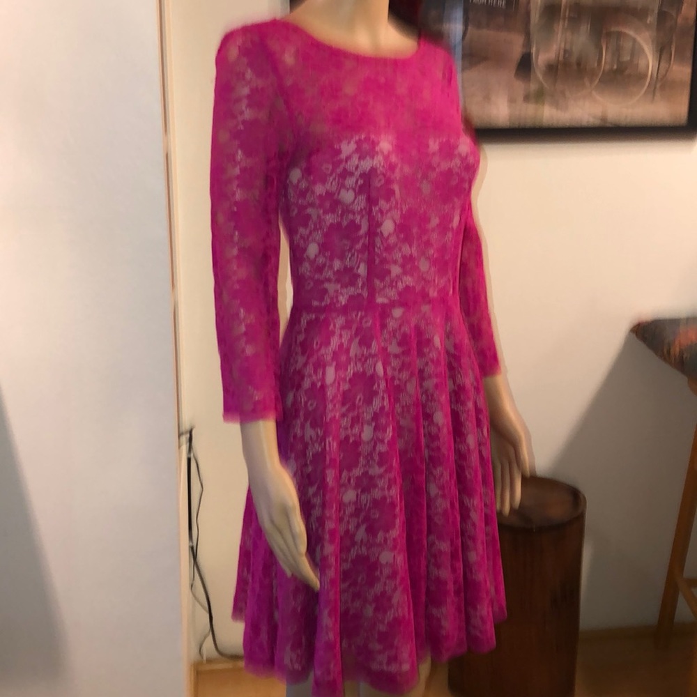Beautiful hot pink Dress. French Connection.